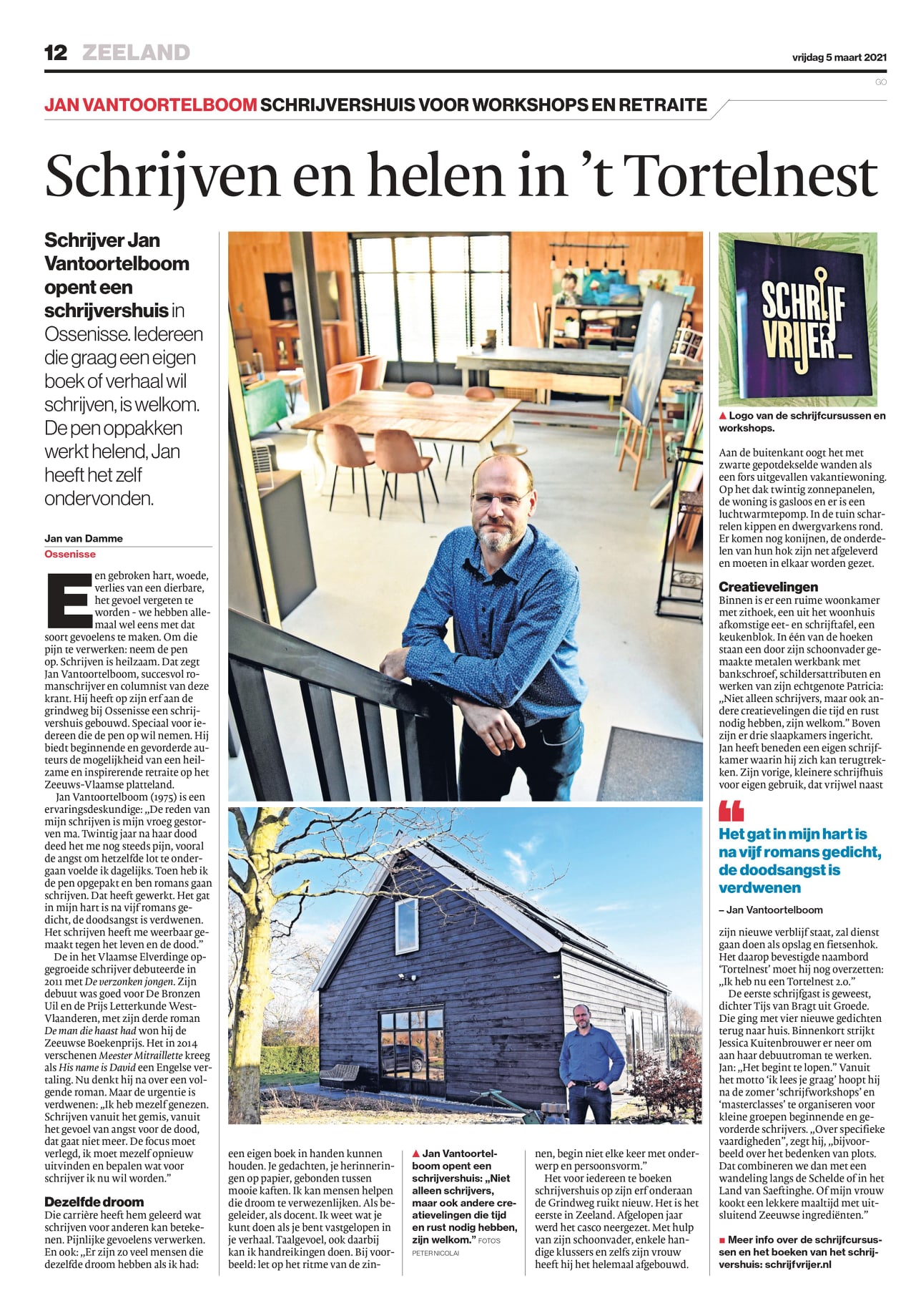 Het Tortelnest in de krant